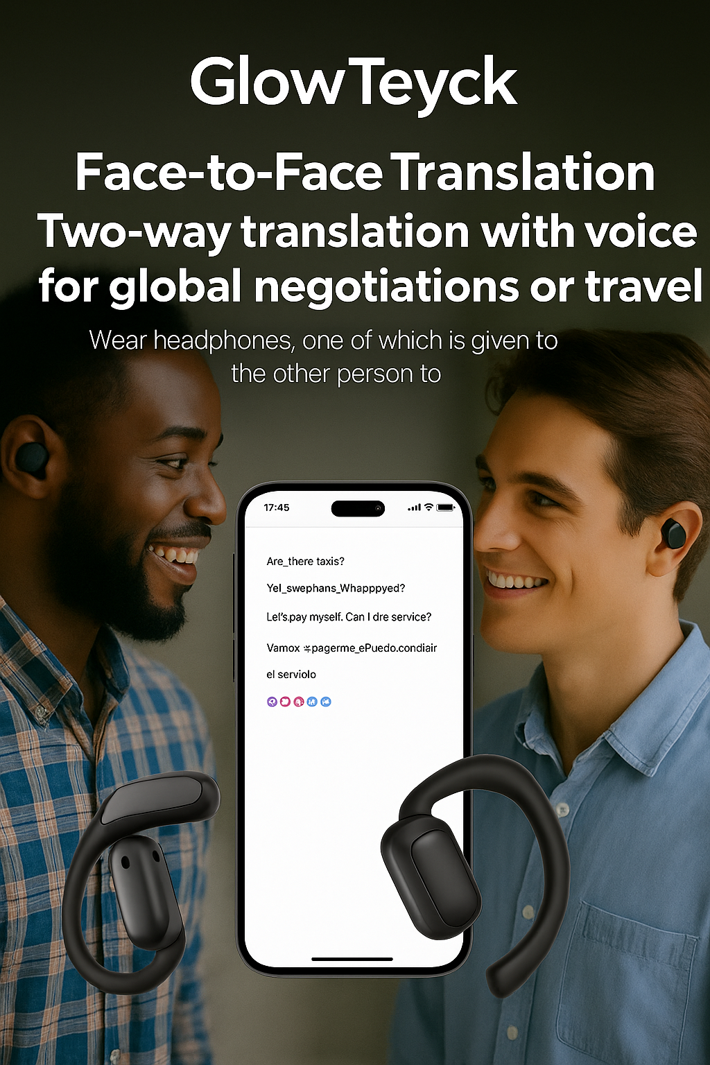 AI Translator Earbuds - GlowTeyck