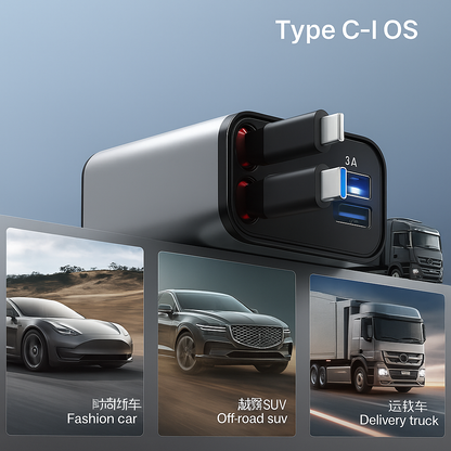 VoltMate Pro - Retractable Car Charger