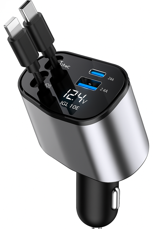 VoltMate Pro - Retractable Car Charger